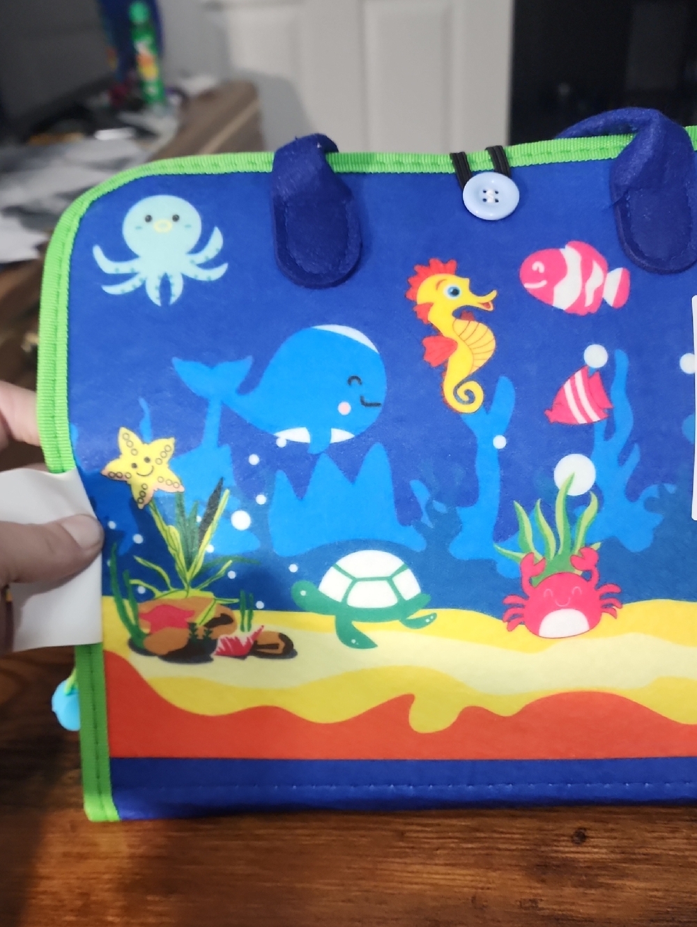 Blue/Green Boys Ocean edition #10 bestseller Montessori Busy Board Toys, Sensory